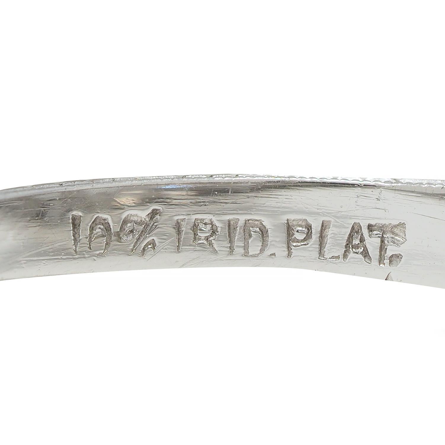 Kinscherf Art Deco 0.80 CTW Old European Cut Diamond Platinum Engagement Ring For Sale 8