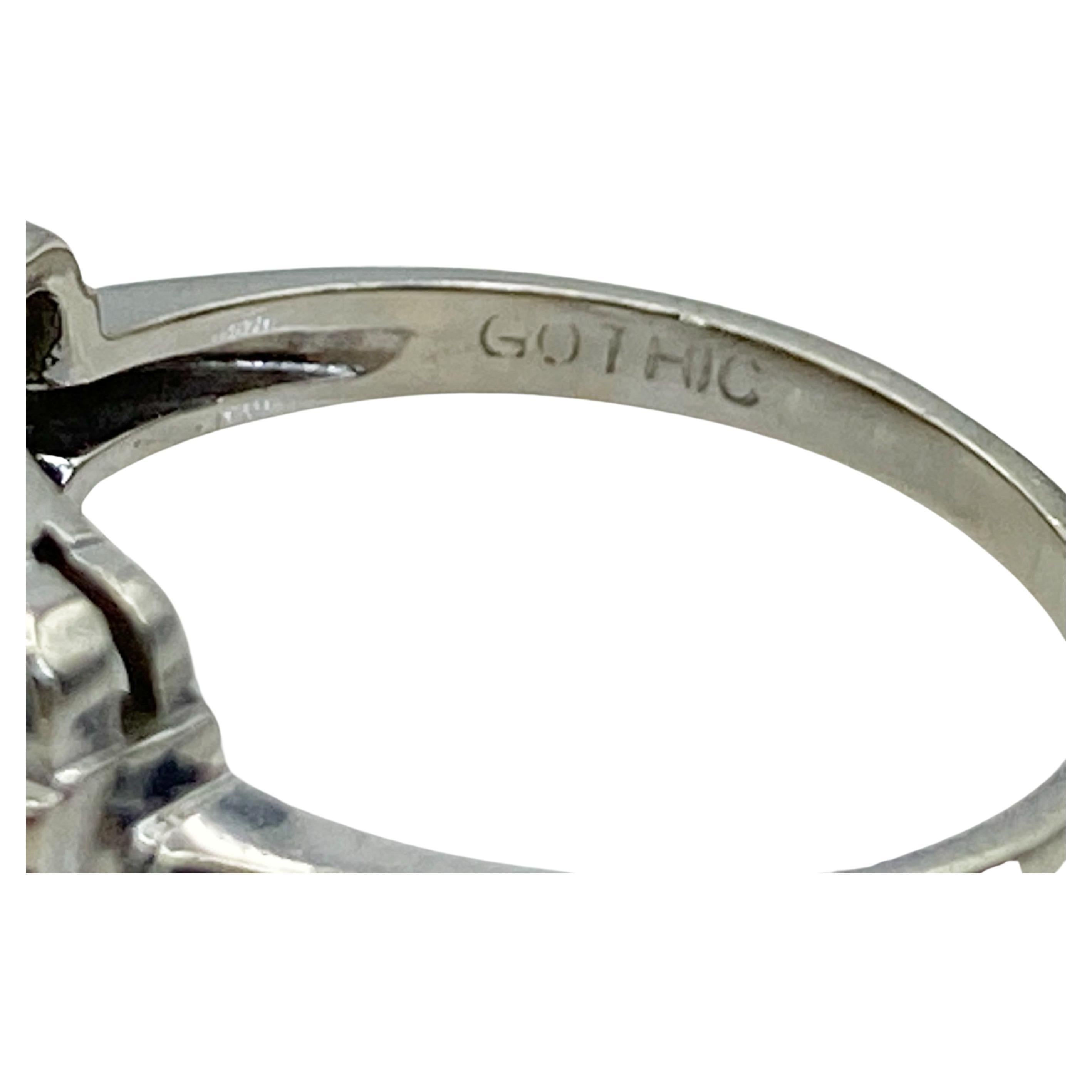 Women's Art Deco Diamond Kinsley-Kovsky White Gold Vintage Engagement Ring, Circa 1930s For Sale