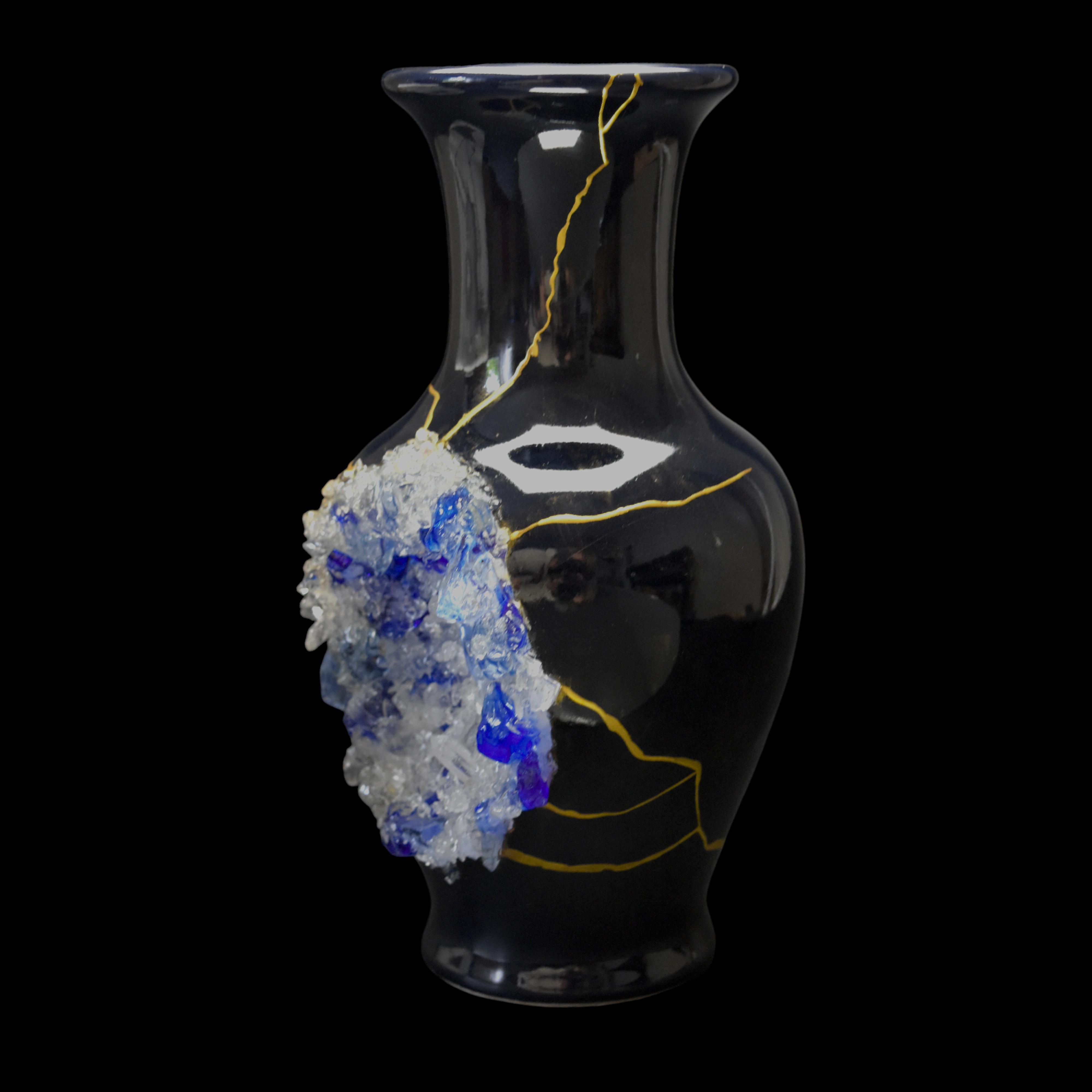 Vaso di geodi blu Kintsugi In condizioni Nuovo in vendita a MEAUX, FR