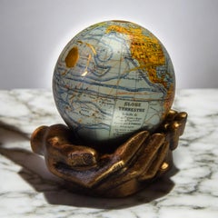 Kintsugi Terrestrial Globe “J.Forest – 17 rue de Buci 17” , circa 1900
