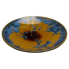 Kintsugi turquoise bowl in Crystallized Porcelain