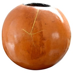 Kintsugi wood floor vase