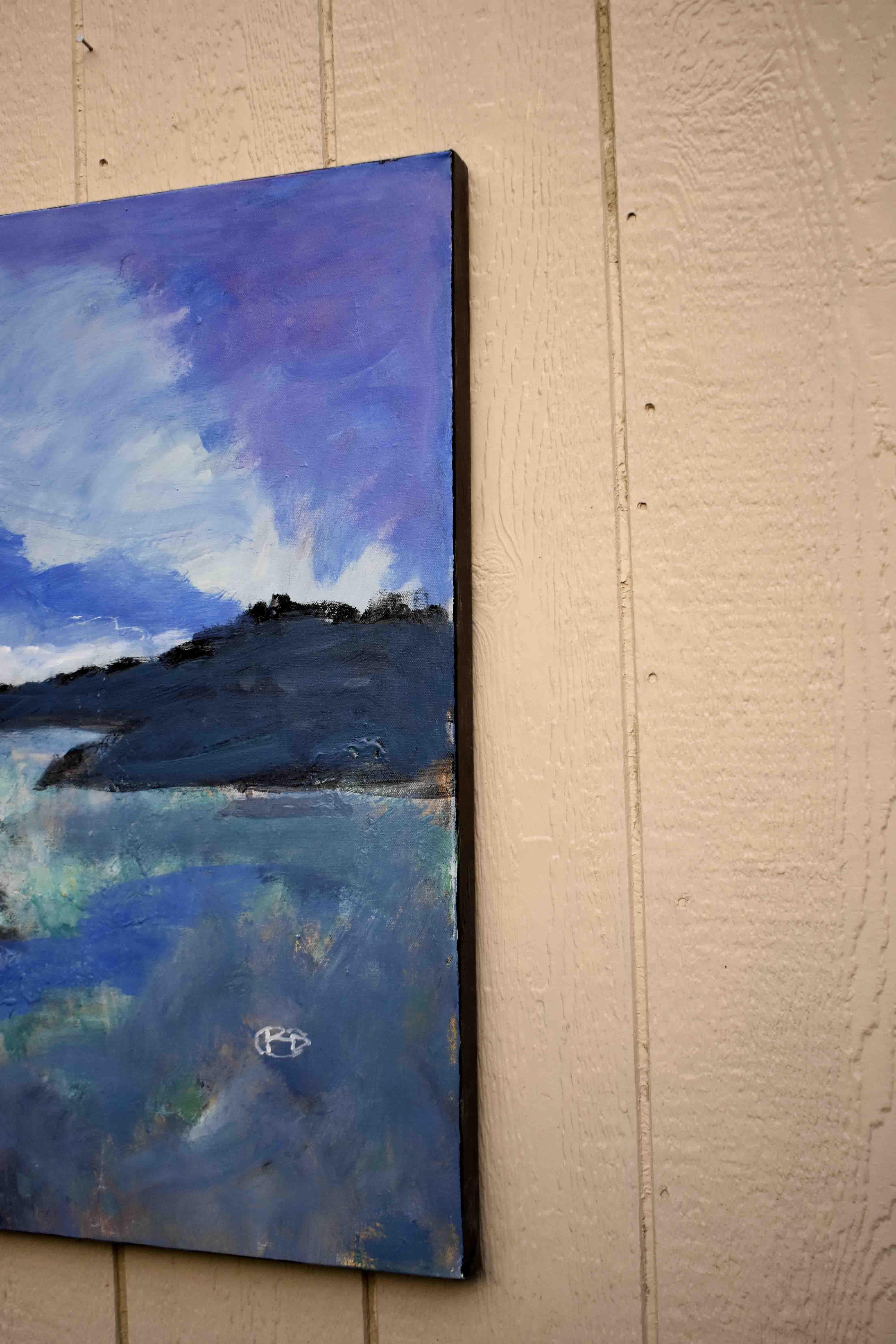 Bleu  Dawn - Painting de Kip Decker
