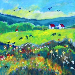 Green Fields, Original Painting