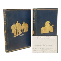KIPLING. Jungle Book. Second Jungle Book. JUNGLE BOOK SIGNED WITH A 4 LINE QUOTE