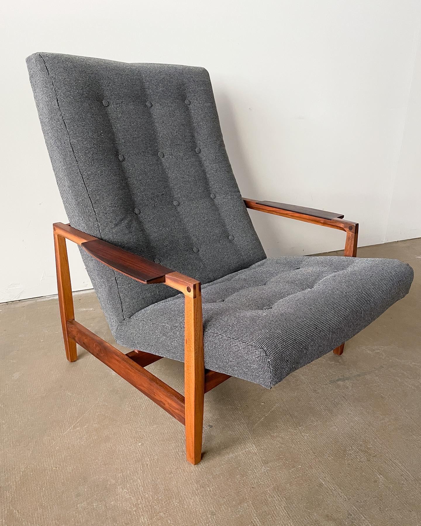 Kipp Stewart Rosewood and Walnut Lounge Chair and Ottoman 4