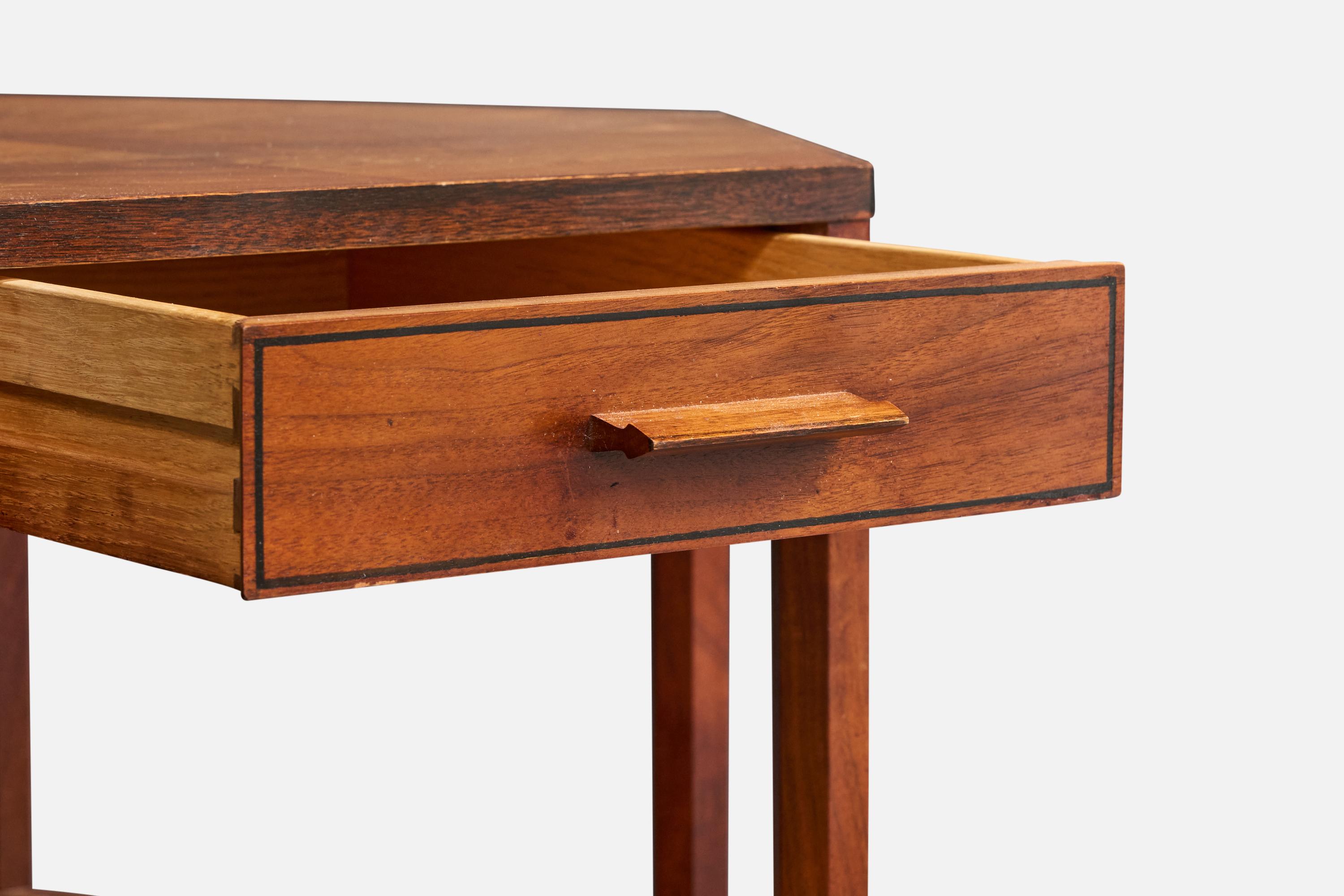 Kipp Stewart And Stewart MacDougal, Side Table, Walnut, Cane, USA, 1950s 7