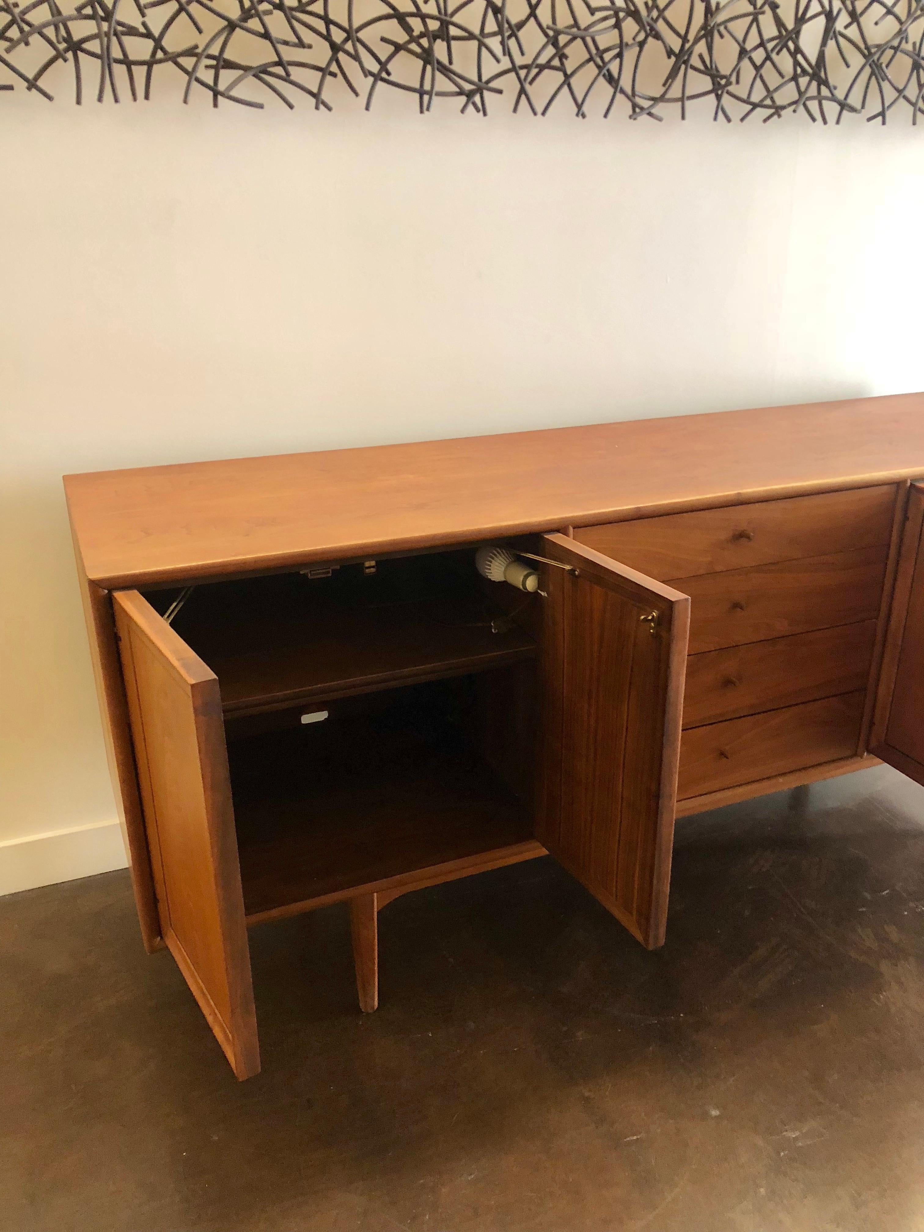 American Kipp Stewart and Stewart MacDougal Walnut Large Credenza from Drexel