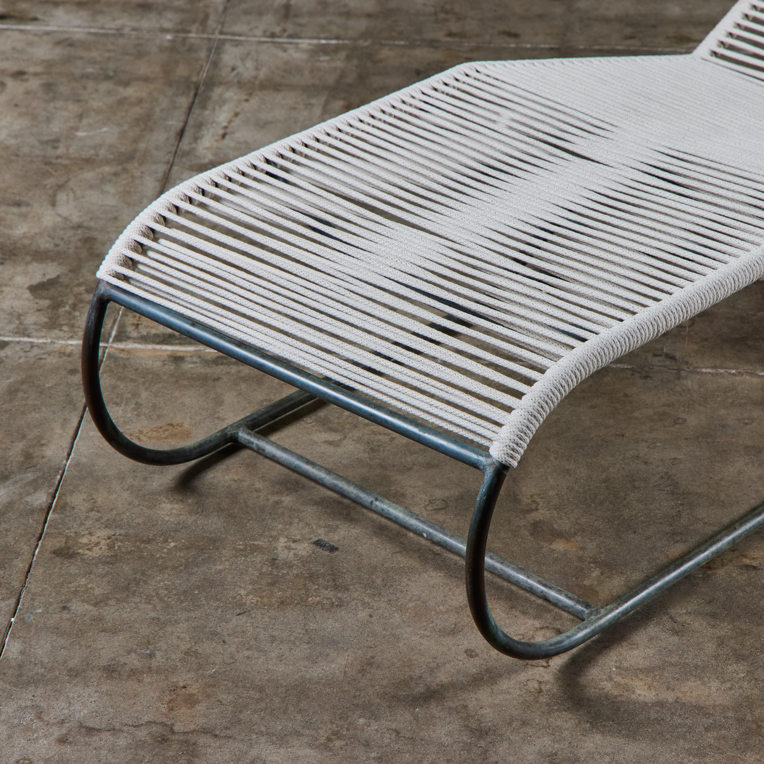 Kipp Stewart Bronze Patio Chaise Lounge Chair for Terra For Sale 8