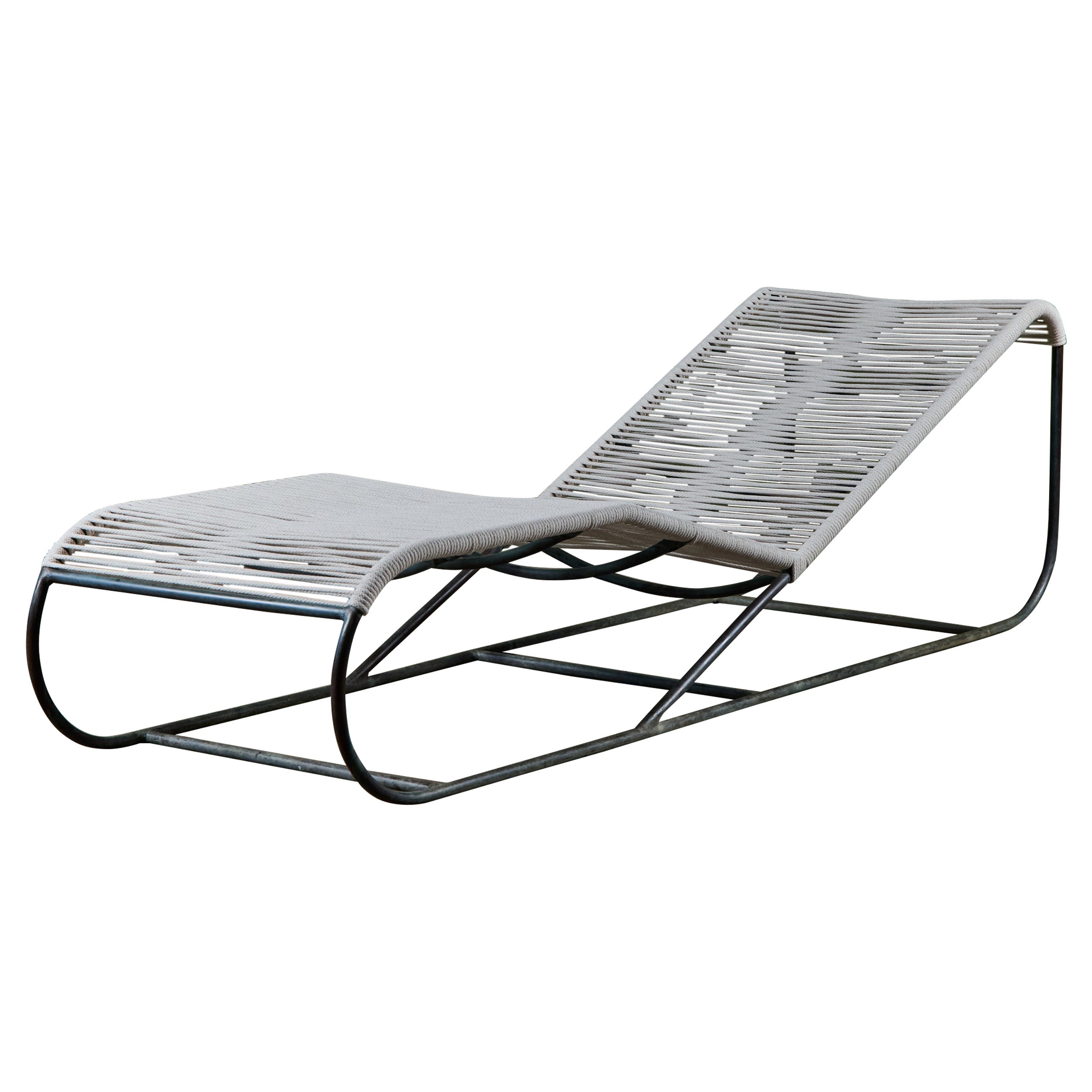 Kipp Stewart Bronze Patio Chaise Lounge Chair for Terra For Sale