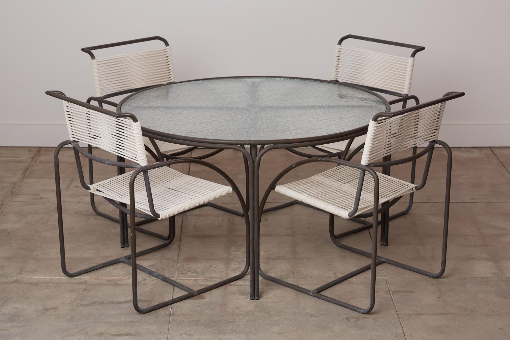 Patio dining set by Kipp Stewart for Terra of California, USA, c.1970s. This set from the 