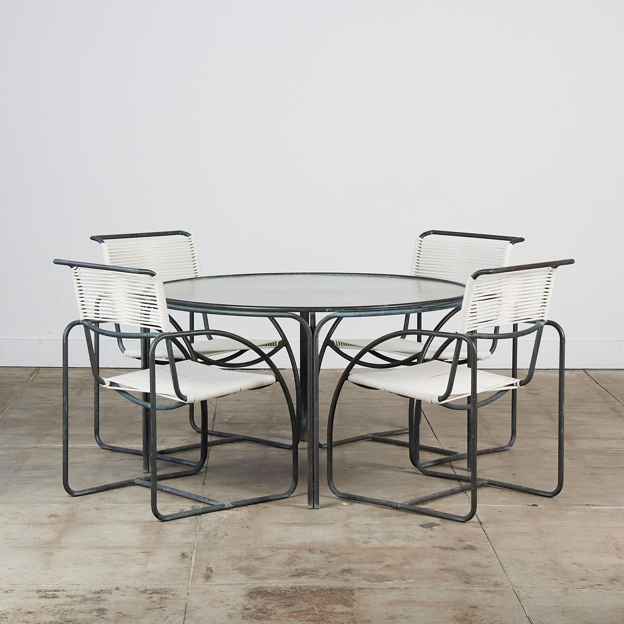 Patio dining set by Kipp Stewart for Terra of California, USA, c.1970s. This set from the 