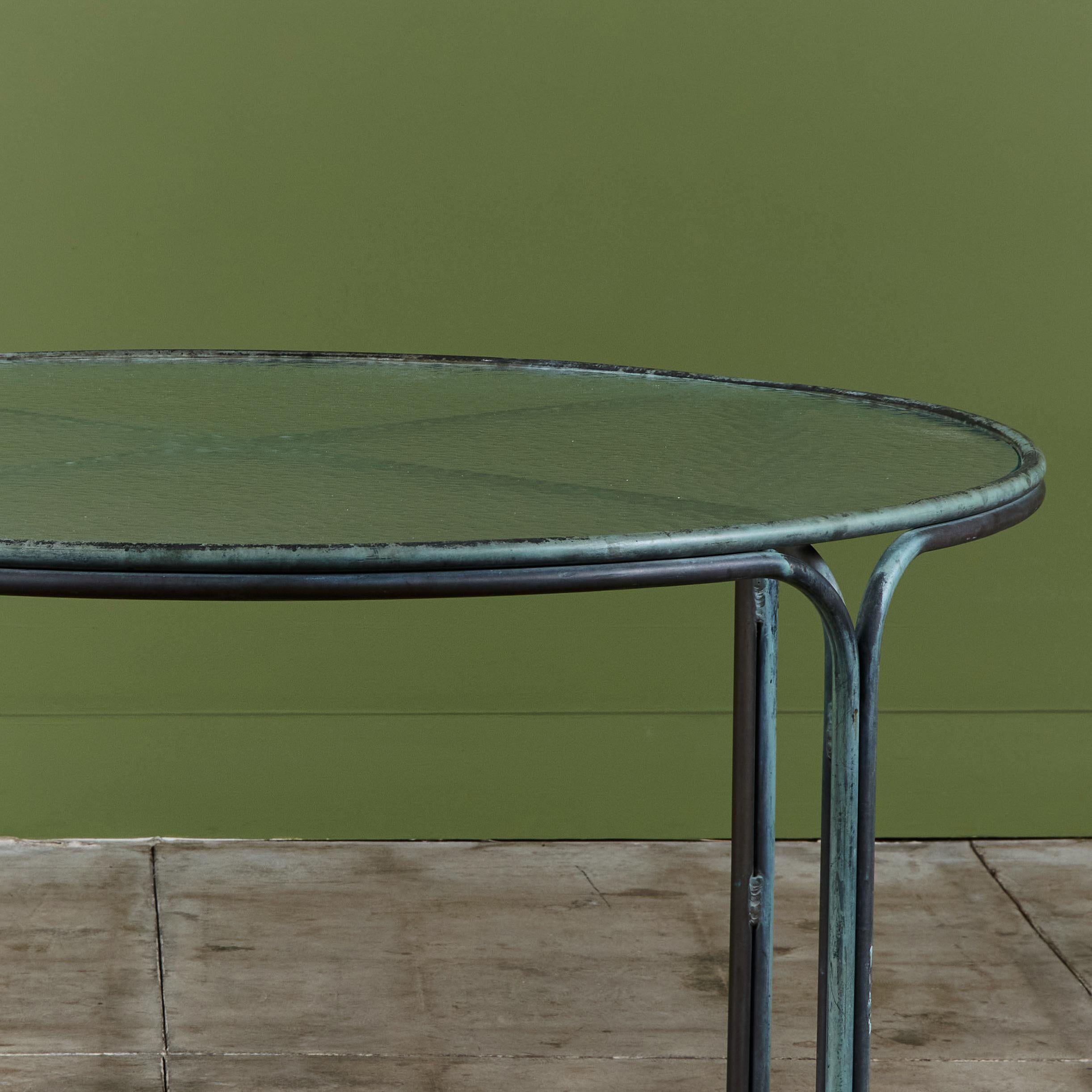 Mid-Century Modern Kipp Stewart Bronze Patio Dining Set for Terra For Sale