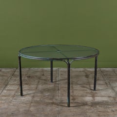 Kipp Stewart Bronze Patio Dining Table with Umbrella Hole for Terra