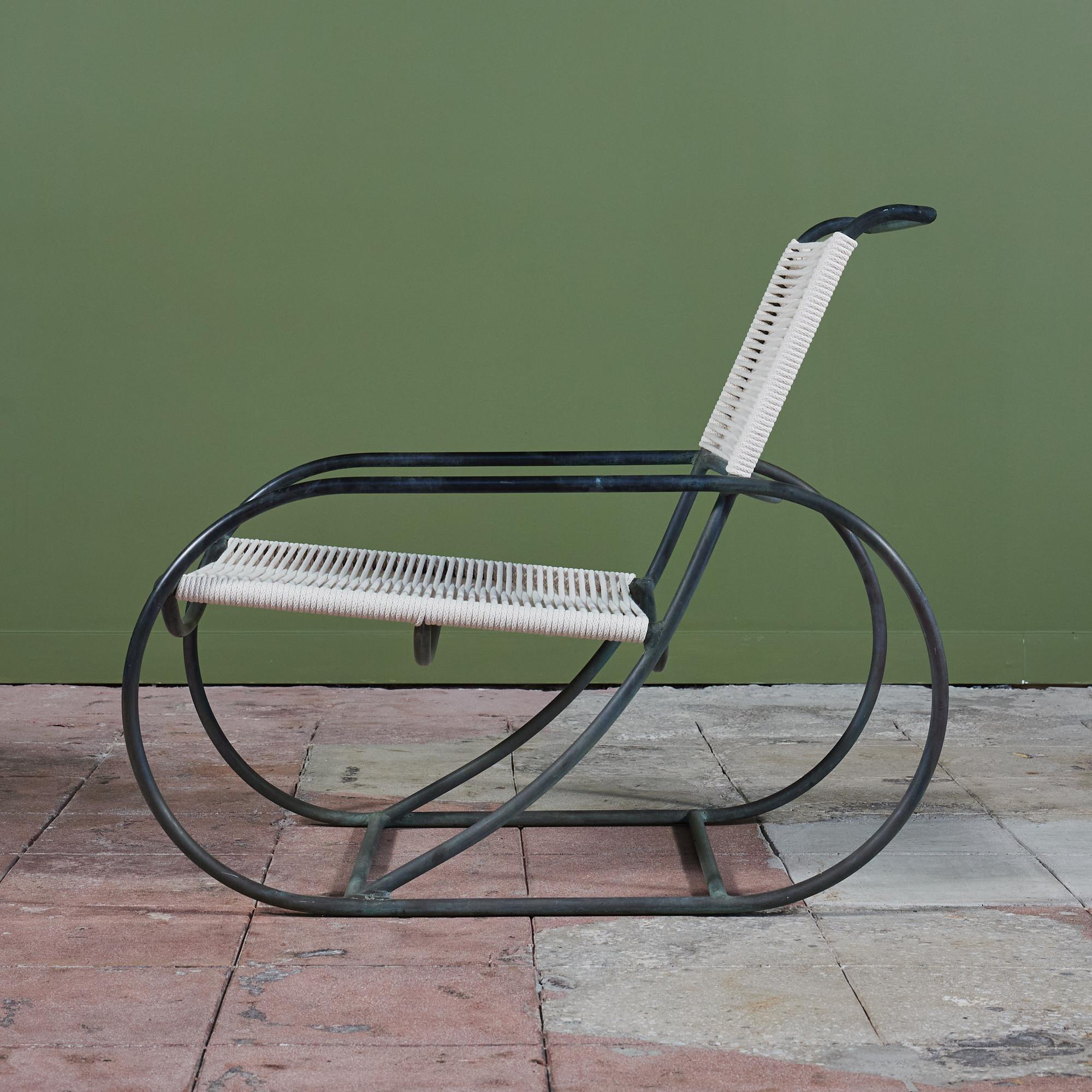 Kipp Stewart Bronze Patio Lounge Chair and Ottoman for Terra 3