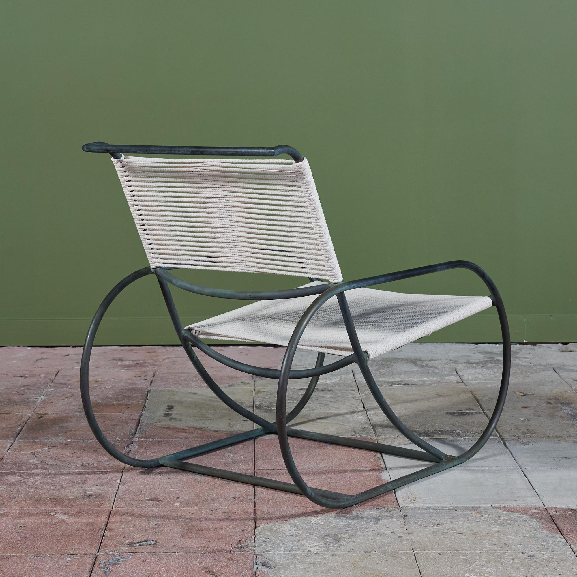Kipp Stewart Bronze Patio Lounge Chair and Ottoman for Terra 4