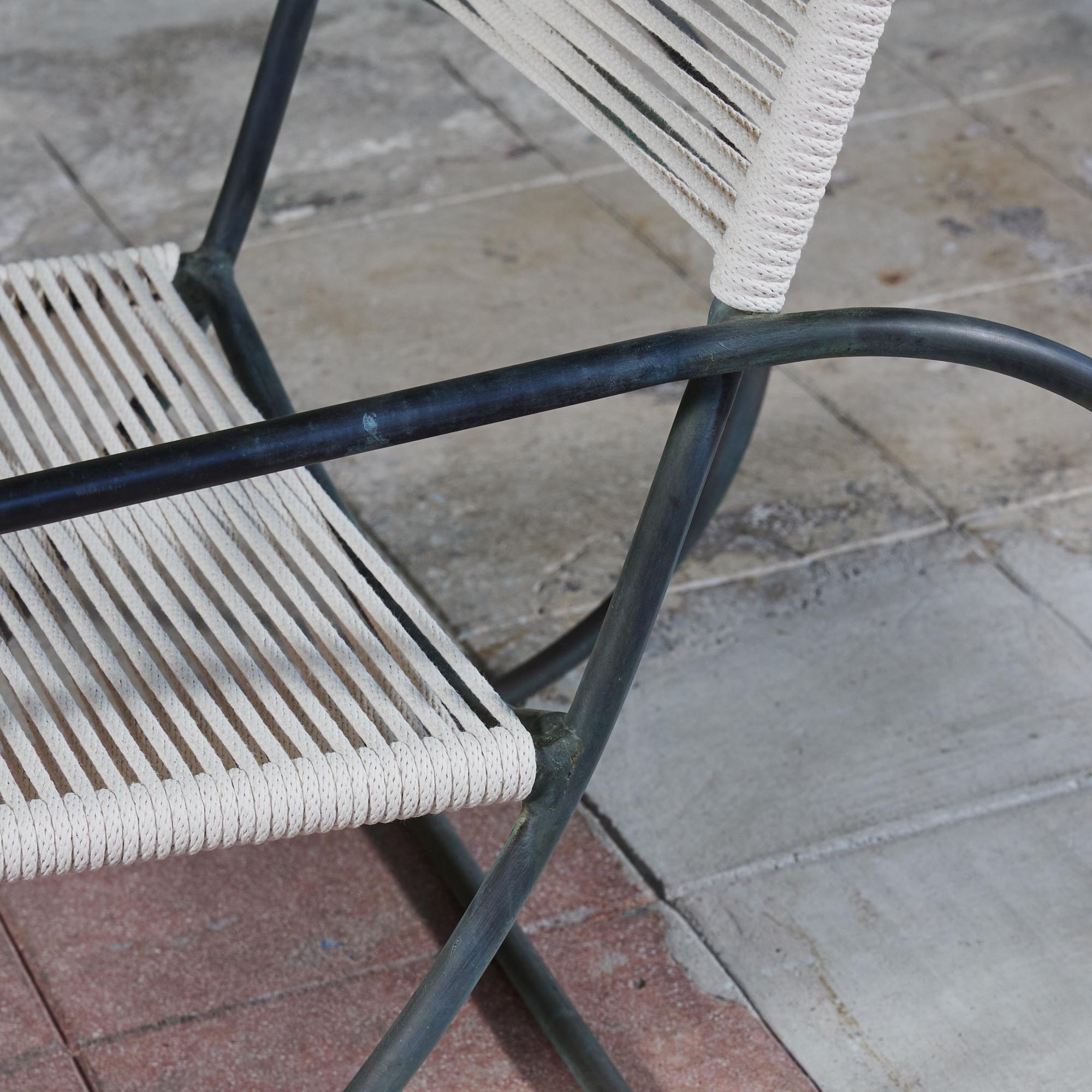 Kipp Stewart Bronze Patio Lounge Chair and Ottoman for Terra 7