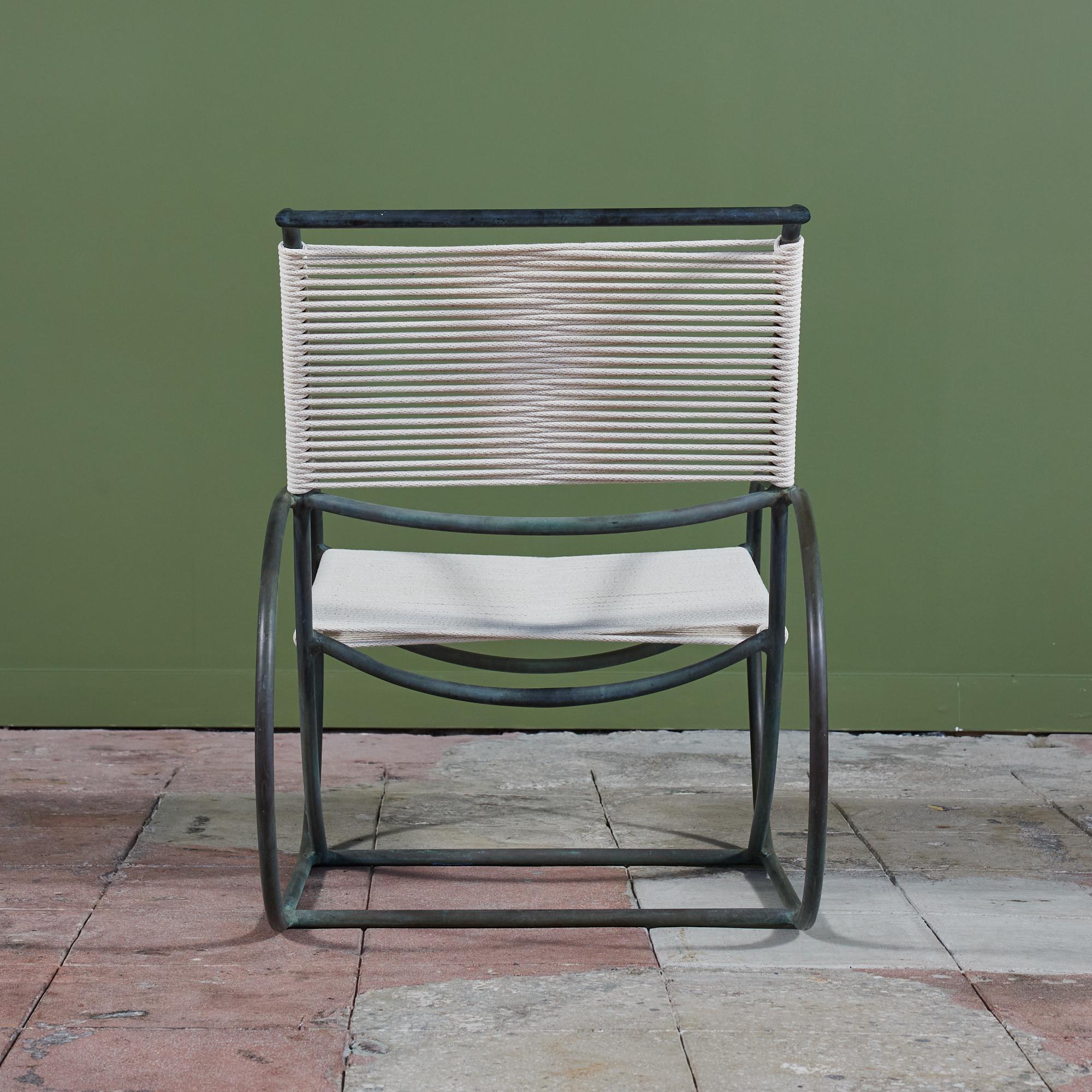 20th Century Kipp Stewart Bronze Patio Lounge Chair for Terra