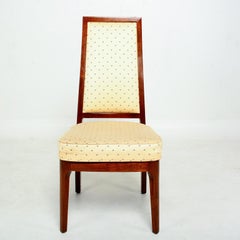 Juego de seis sillas de comedor de nogal de los años 50, por Kipp Stewart Muebles Cal Mode