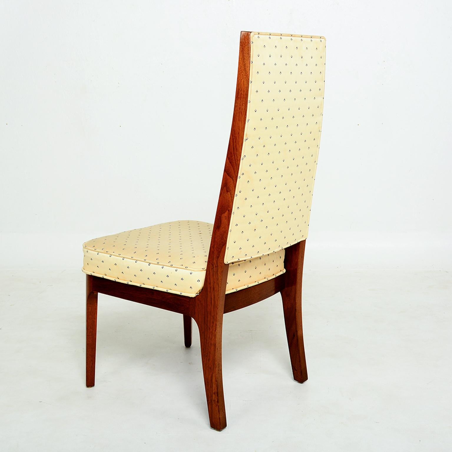 Mid-20th Century 1950s Set of Six Walnut Dining Chairs by Kipp Stewart Cal-Mode Furniture