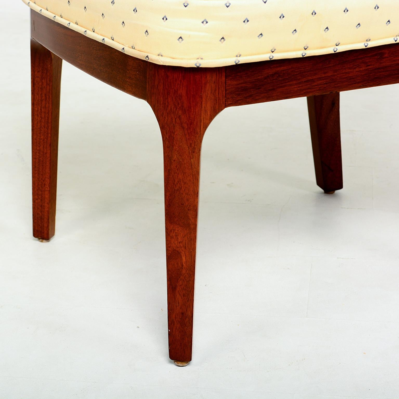 1950s Set of Six Walnut Dining Chairs by Kipp Stewart Cal-Mode Furniture 1