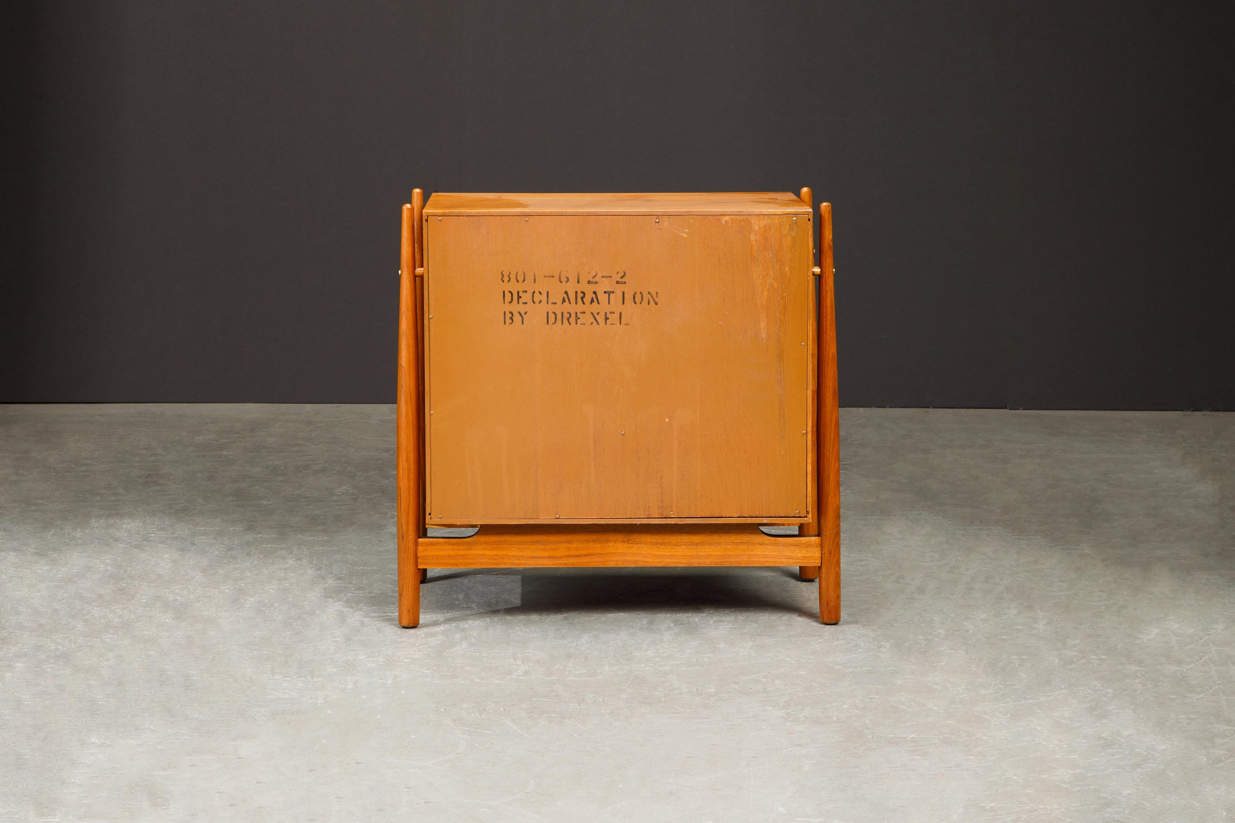 Mid-20th Century Kipp Stewart Declaration Floating Nightstand for Drexel, Refinished, Signed