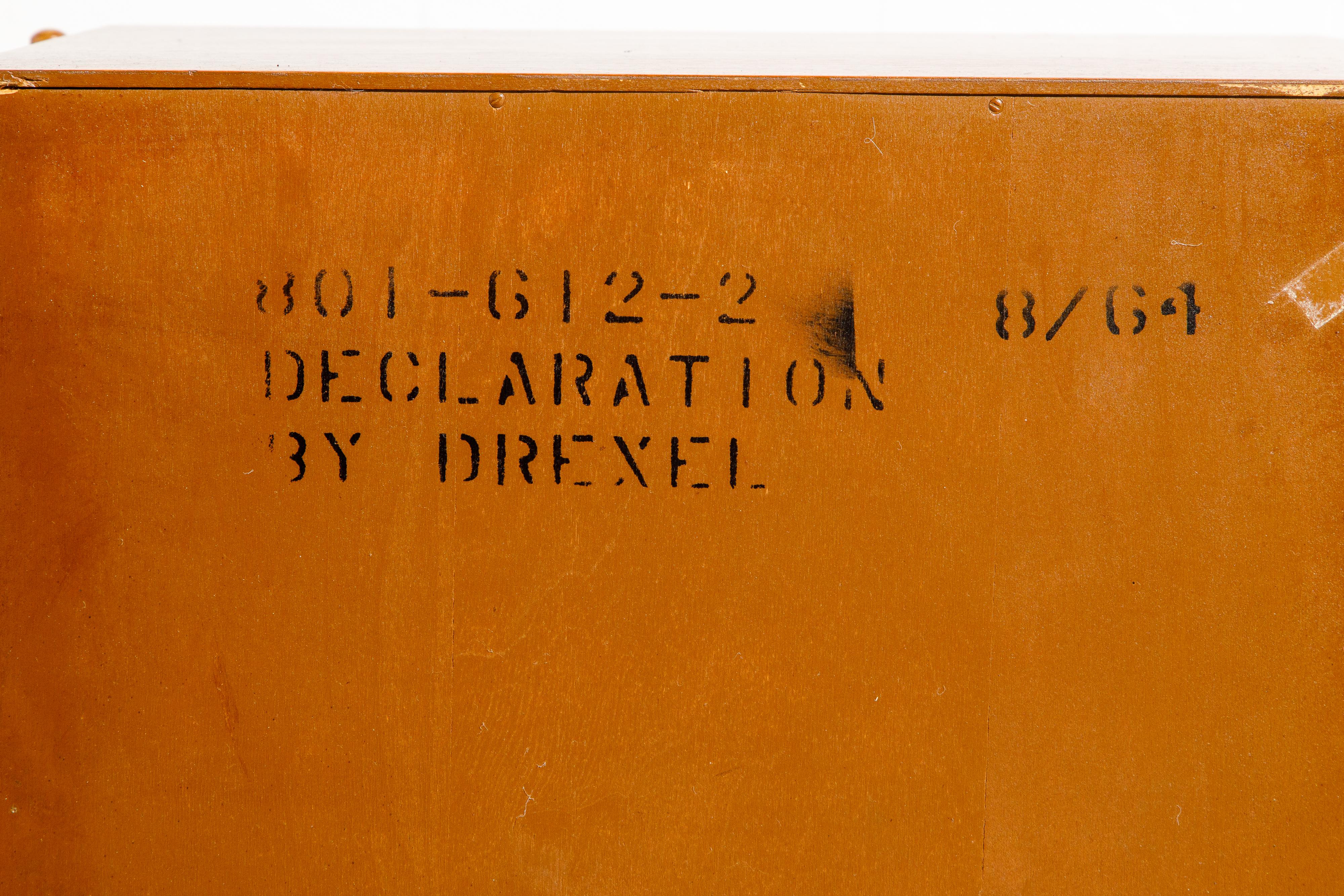 Kipp Stewart Declaration Floating Nightstands for Drexel, 1950s, Signed 9