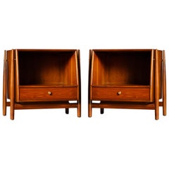 Kipp Stewart Declaration Floating Nightstands for Drexel, Refinished, Signed