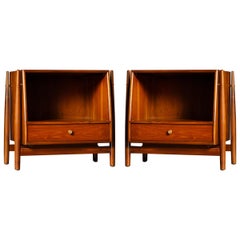 Kipp Stewart Declaration Floating Nightstands for Drexel, Refinished ...