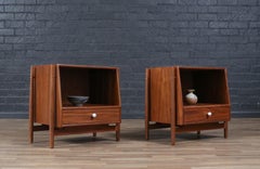 Kipp Stewart ”Declaration” Floating Walnut Night Stands for Drexel