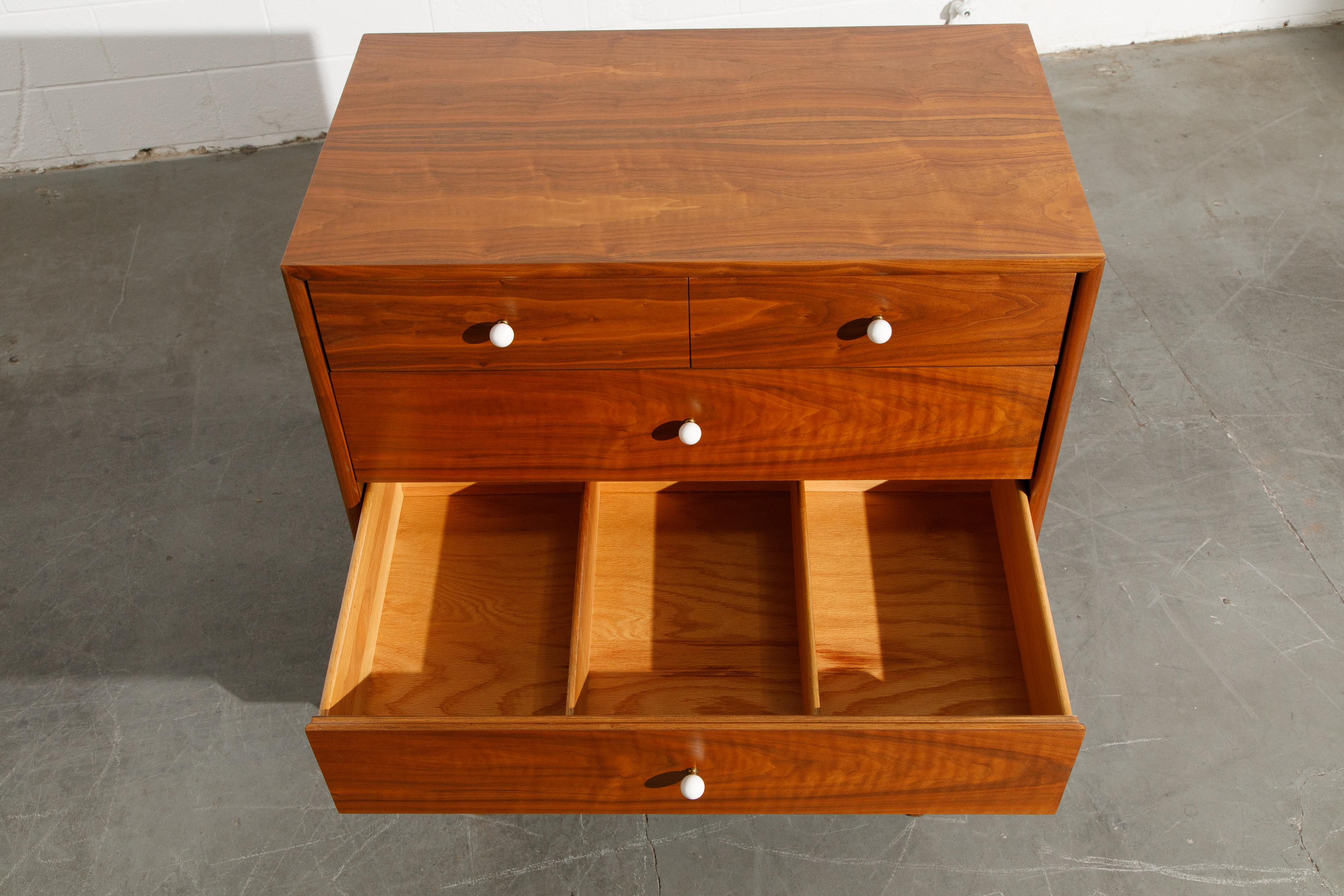 Kipp Stewart Declaration Highboy Dresser for Drexel, 1950s, Restored, Signed 10
