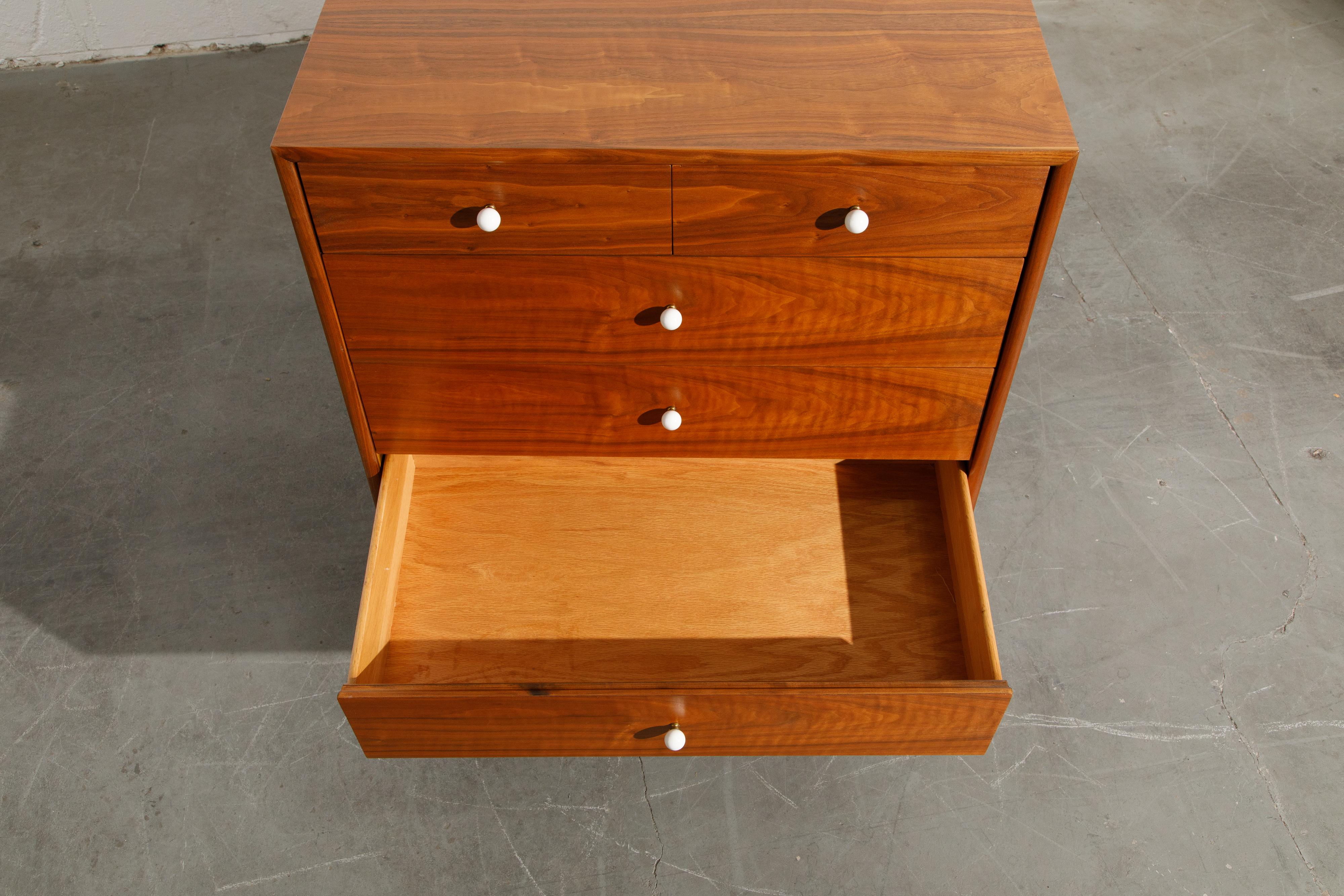 Kipp Stewart Declaration Highboy Dresser for Drexel, 1950s, Restored, Signed 11