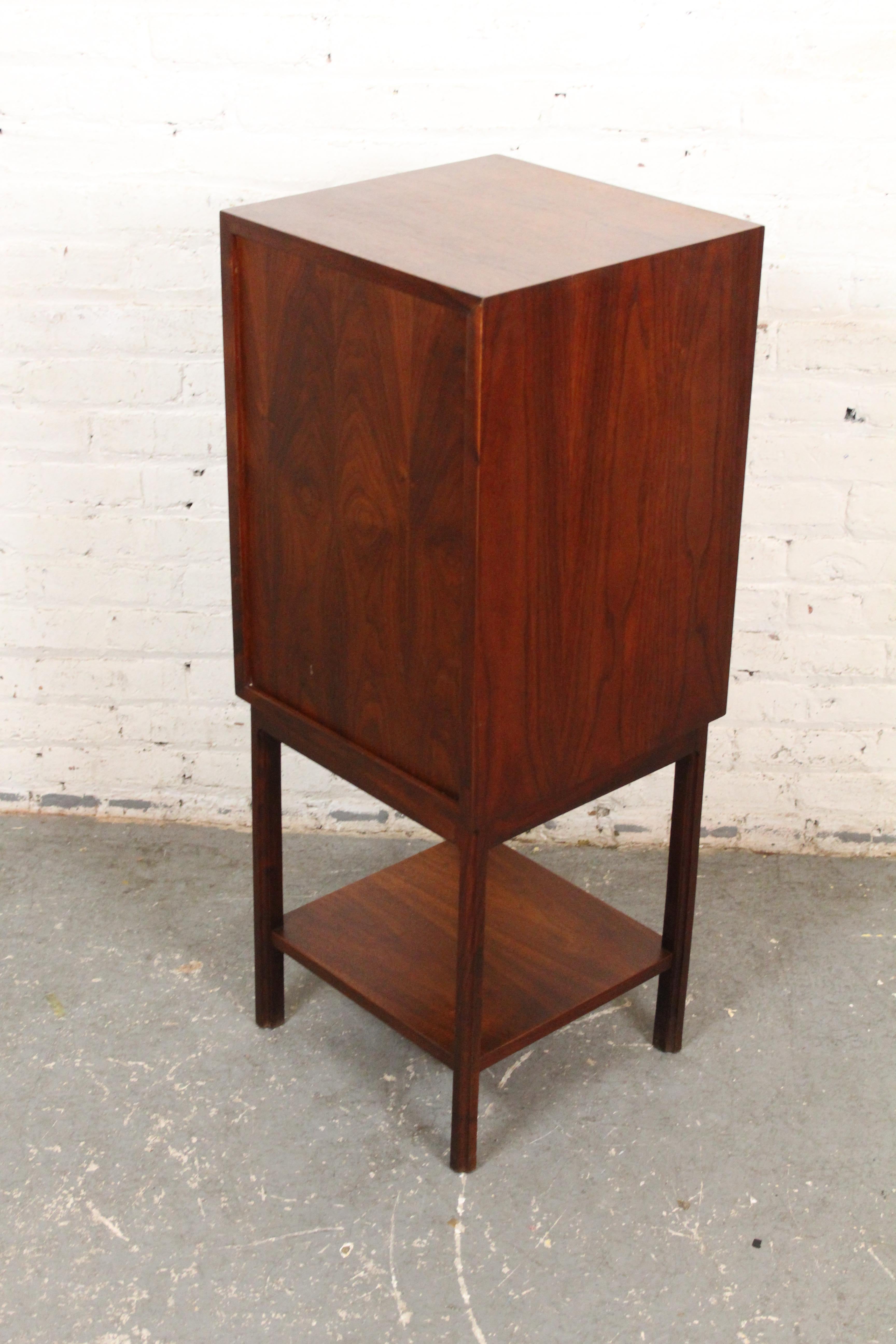 American Mid-Century Standing Jewelry Chest by Kipp Stewart for Glenn of California For Sale