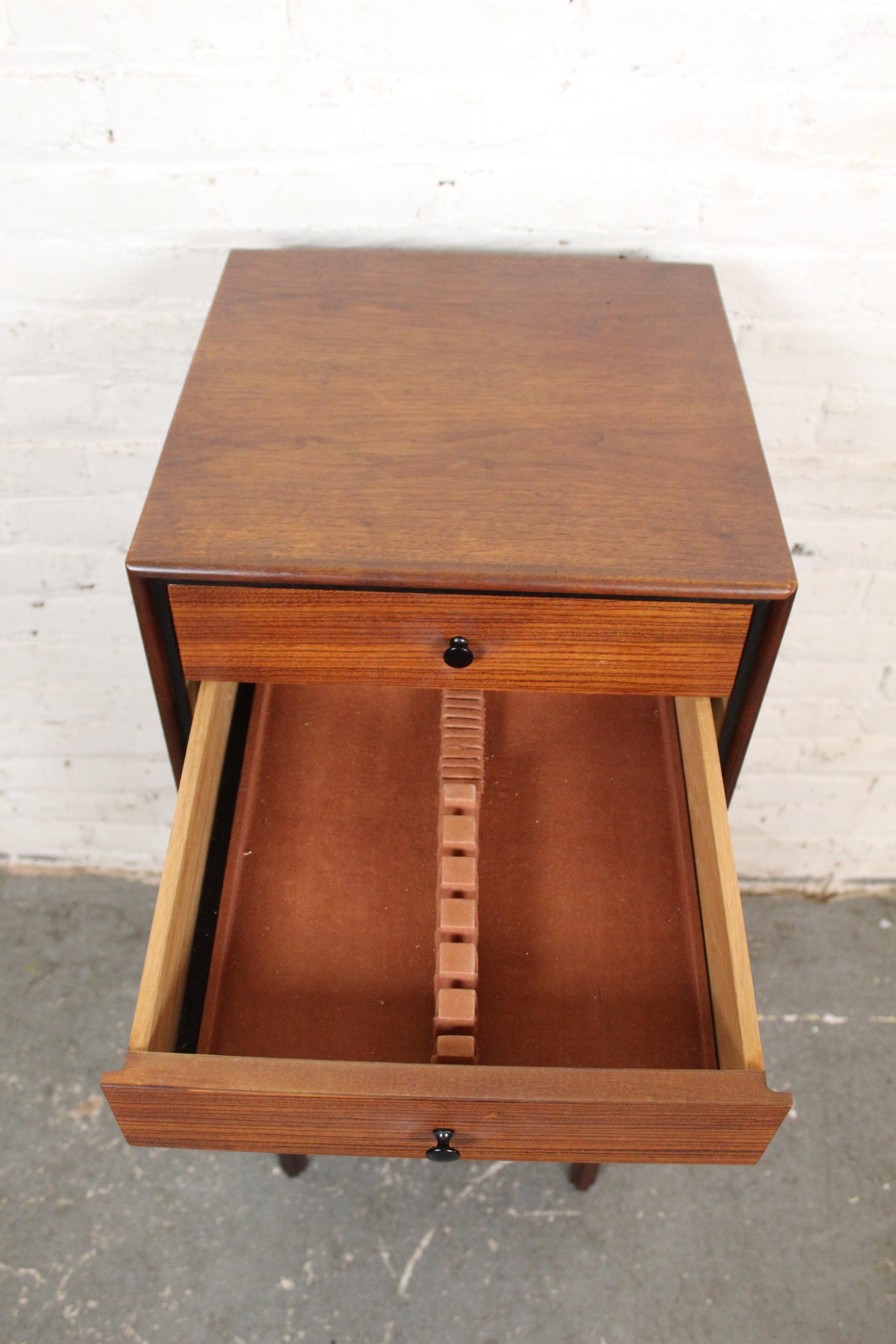 Rosewood Mid-Century Standing Jewelry Chest by Kipp Stewart for Glenn of California For Sale