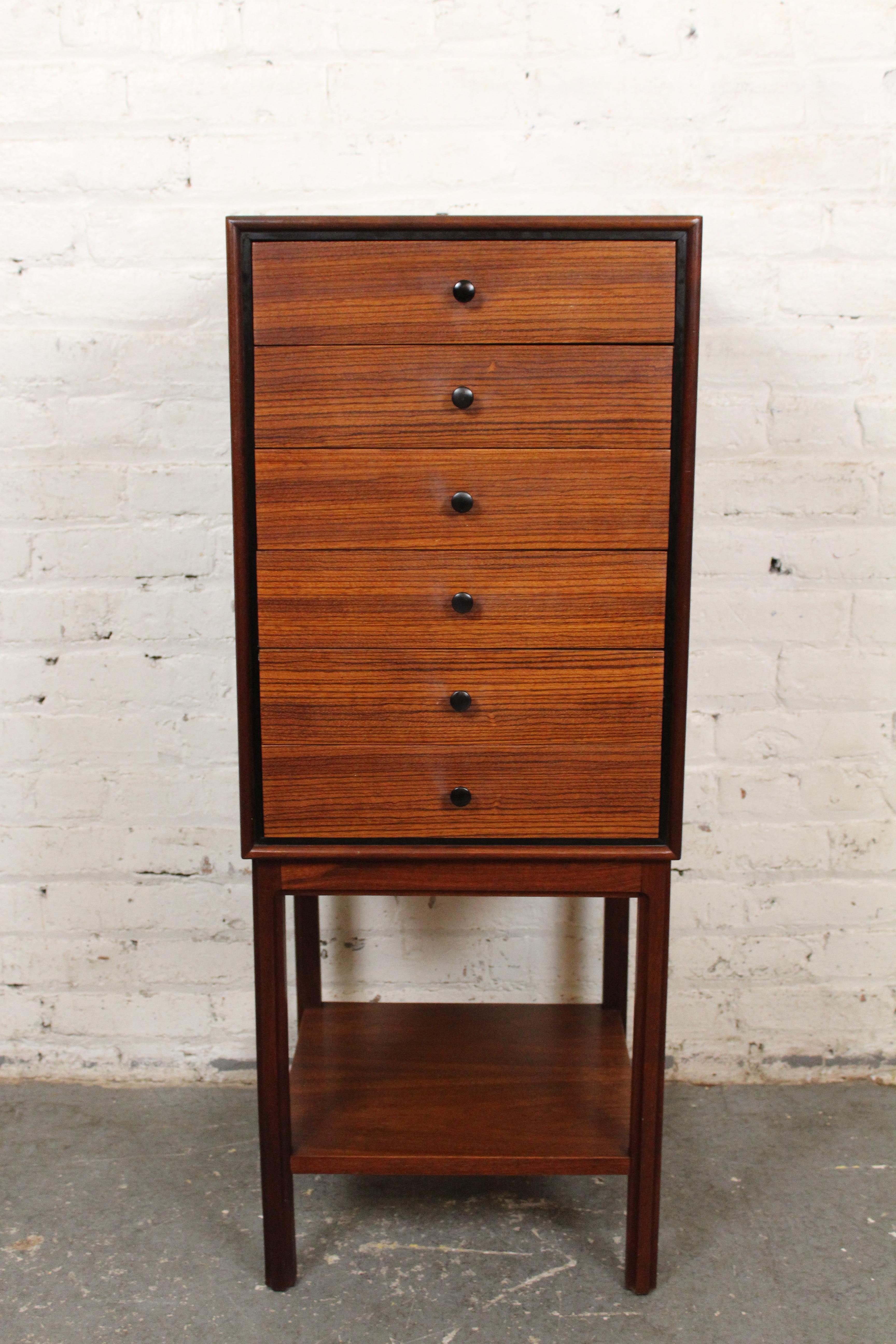 Mid-Century Standing Jewelry Chest by Kipp Stewart for Glenn of California For Sale 1