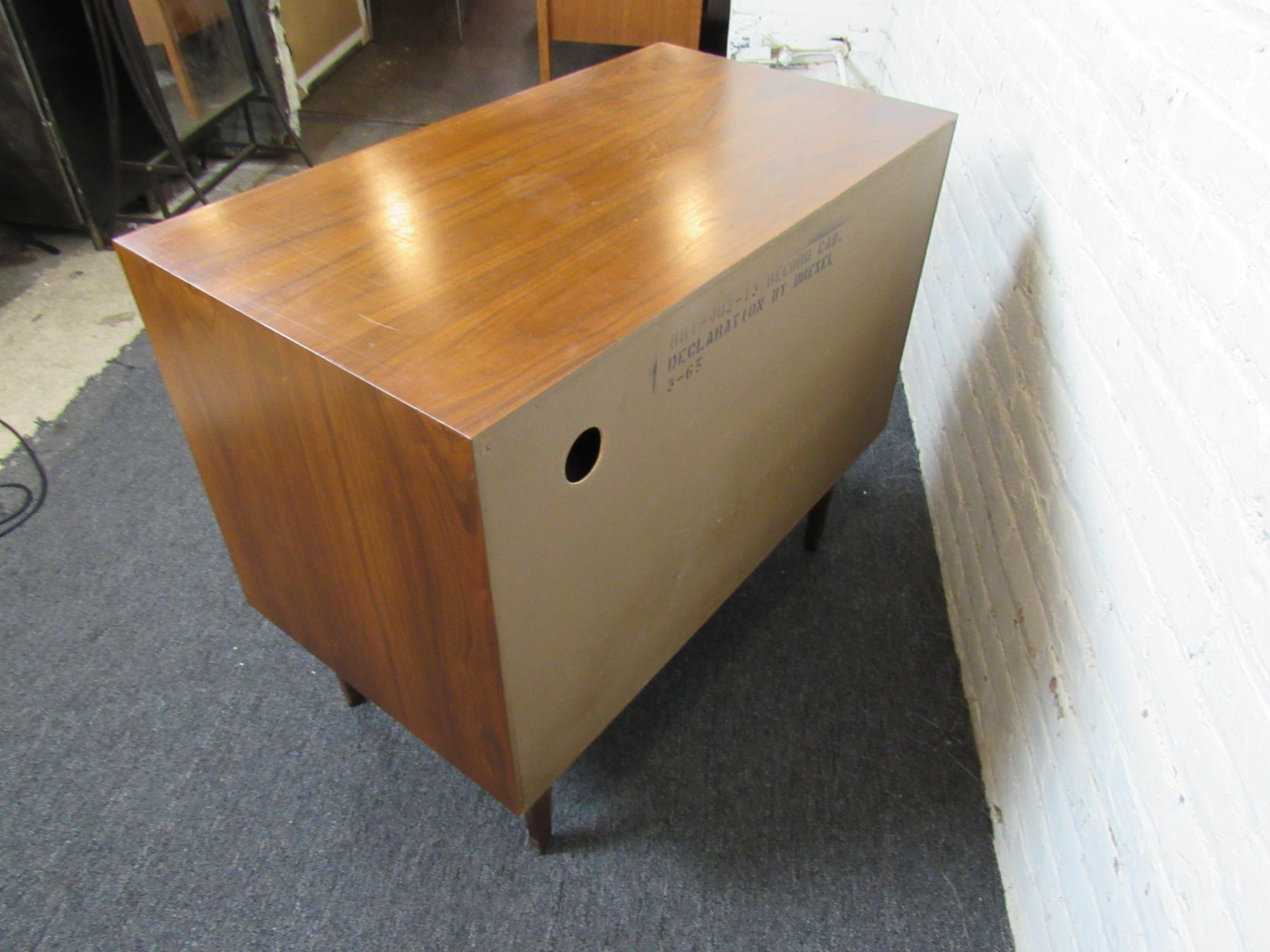 Walnut Kipp Stewart Designed Record Cabinet