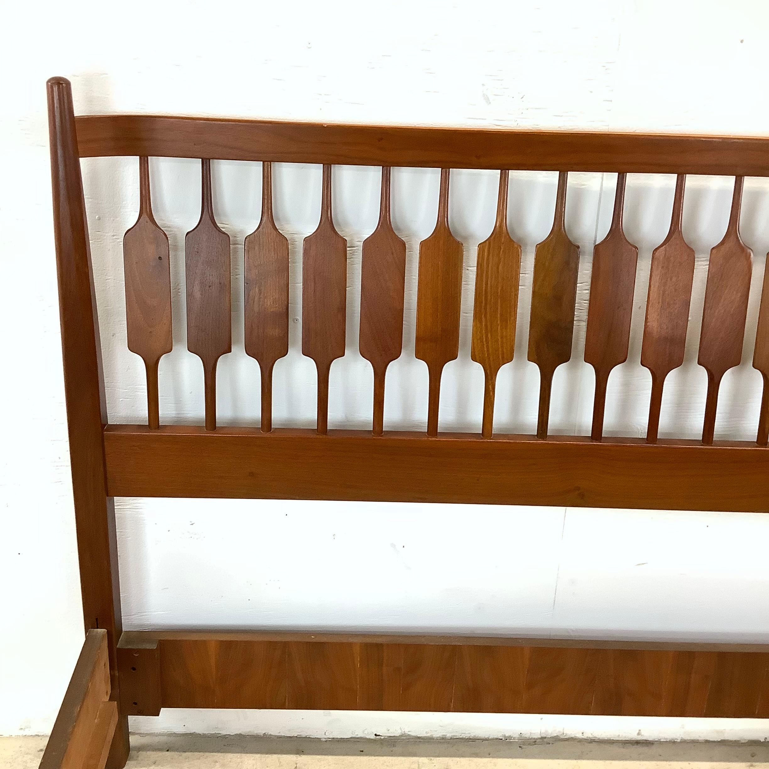 Mid-Century Modern Kipp Stewart Double Bed Frame for Drexel