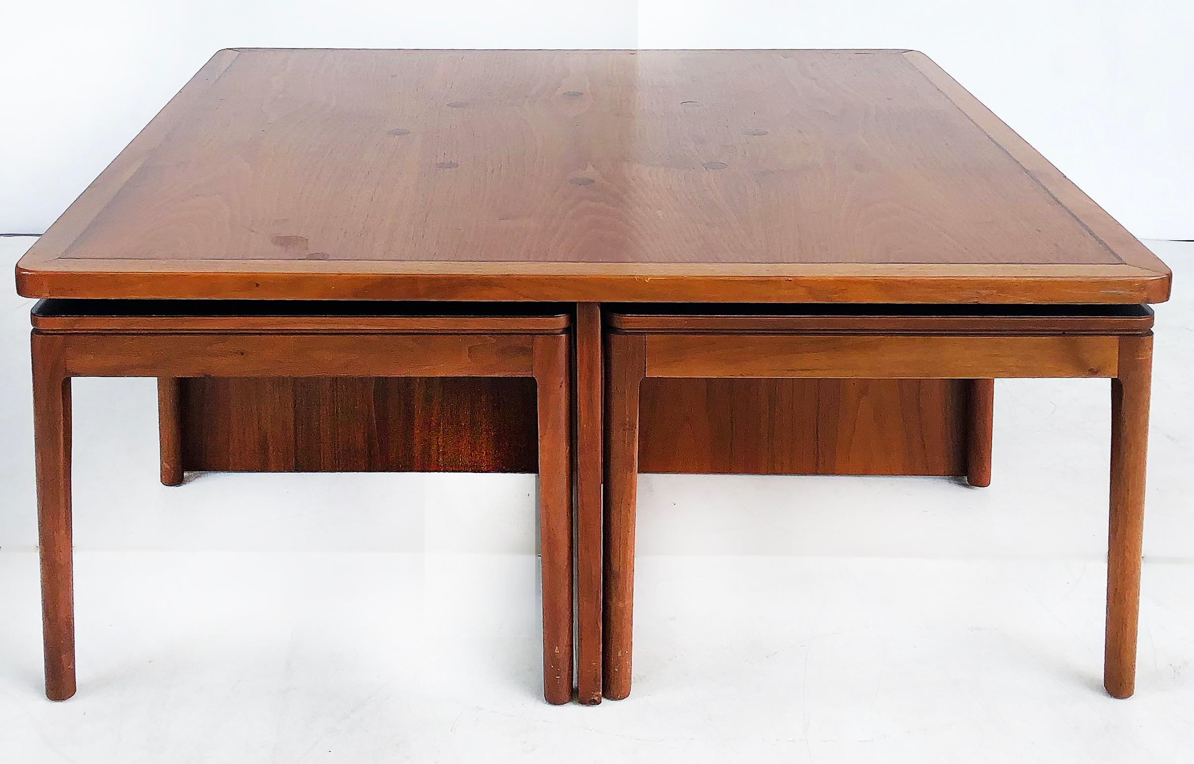 Kipp Stewart Drexel coffee table with 4 nesting tables, 