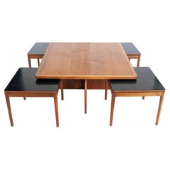 Kipp Stewart Drexel Coffee Table with 4 Nesting Tables, "Declaration"