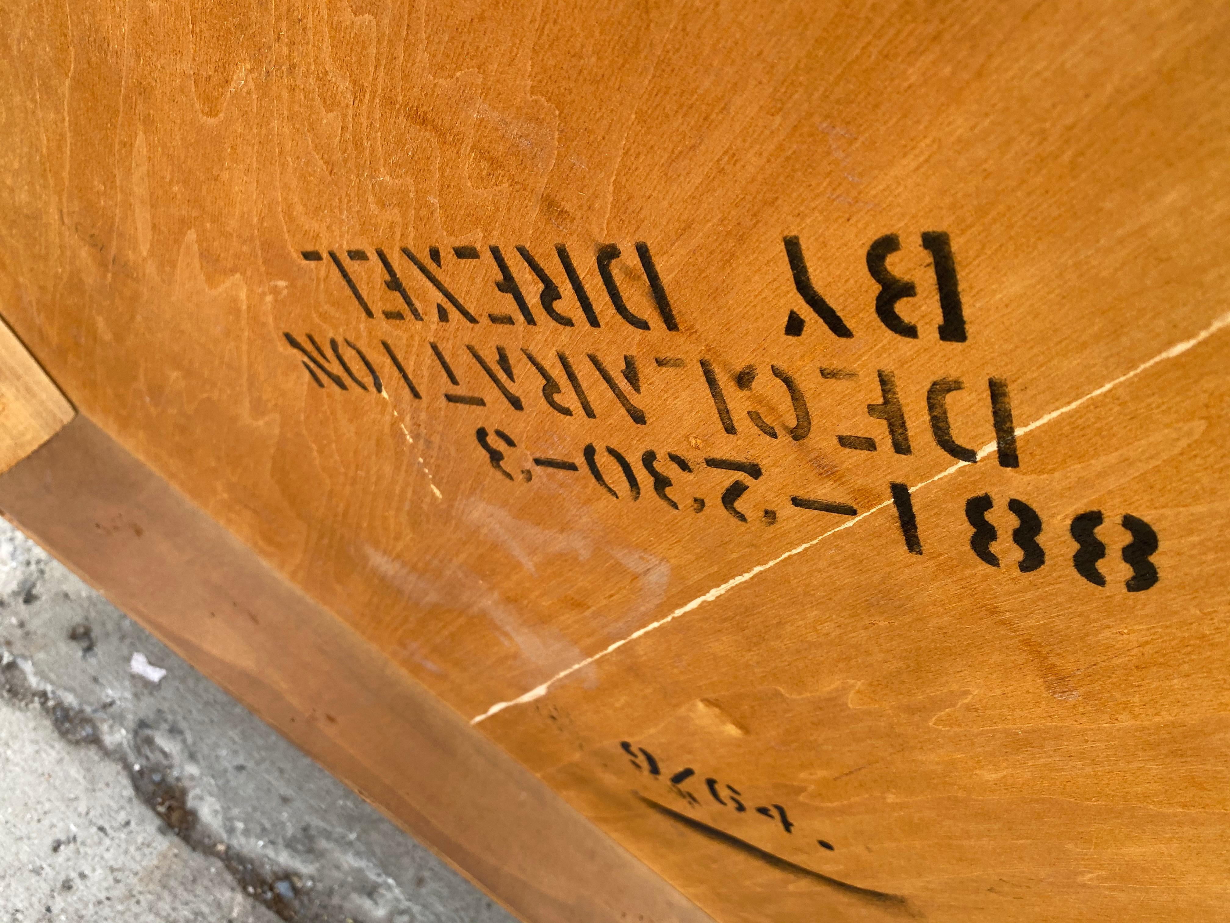 Wood Kipp Stewart, Drexel Declaration Cocktail Table, Brazilian Rosewood Inlay