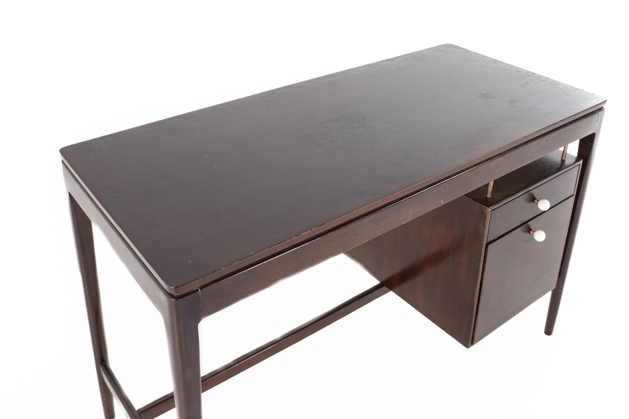 American Kipp Stewart Drexel Declaration Mid Century Walnut Writing Desk