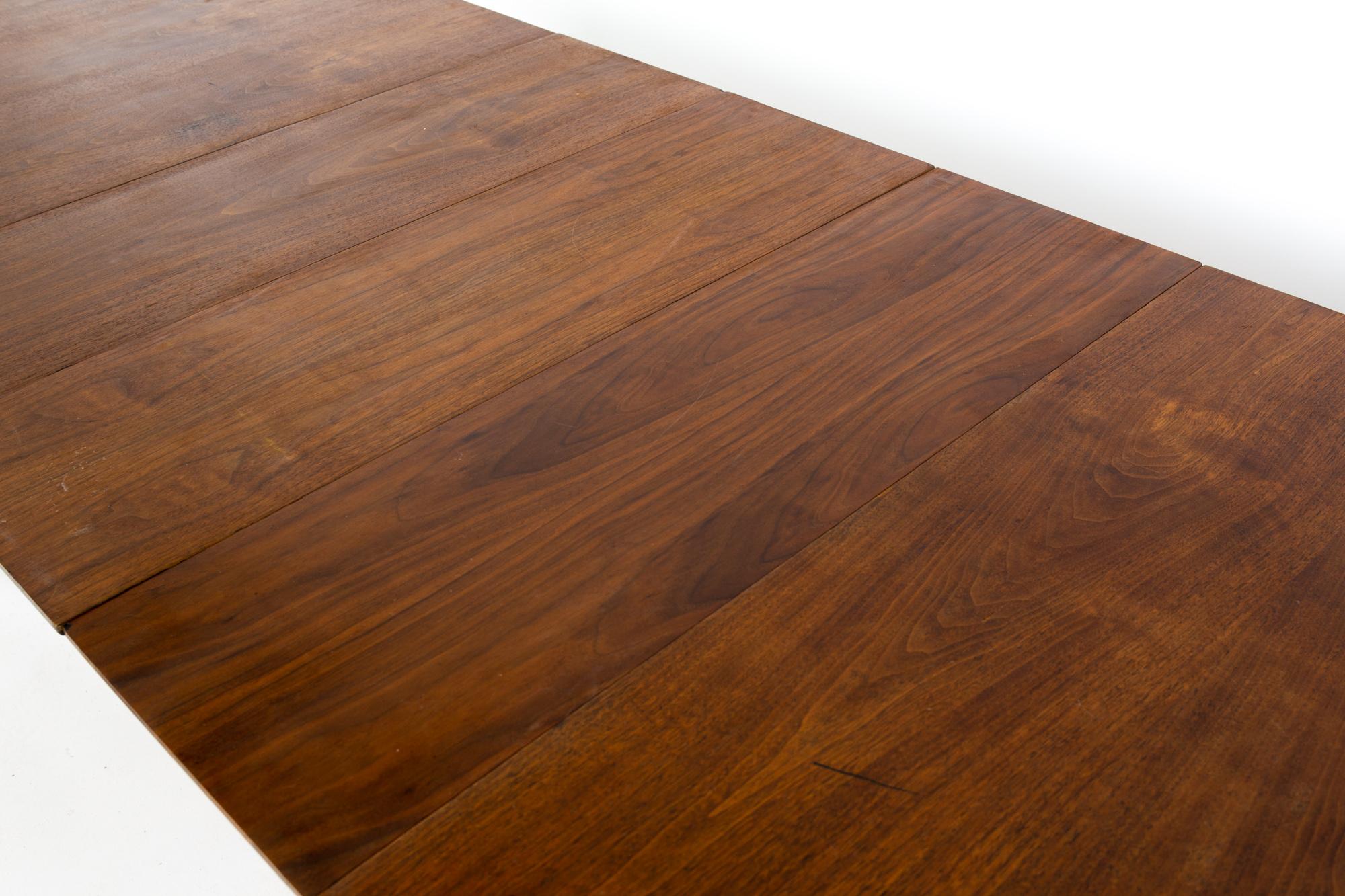 American Kipp Stewart Drexel Declaration Style Morganton MCM 10 Person Walnut Table