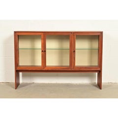 Kipp Stewart for Calvin Furniture Mid-Century Modern Walnut Bookcase Cabinet