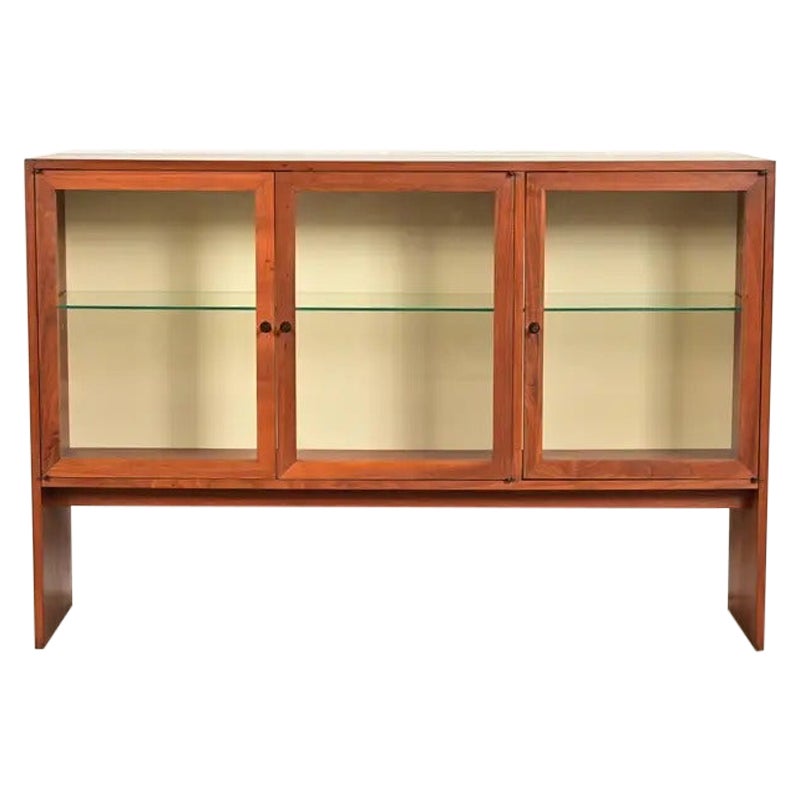 Kipp Stewart for Calvin Furniture Mid-Century Modern Walnut Bookcase Cabinet For Sale