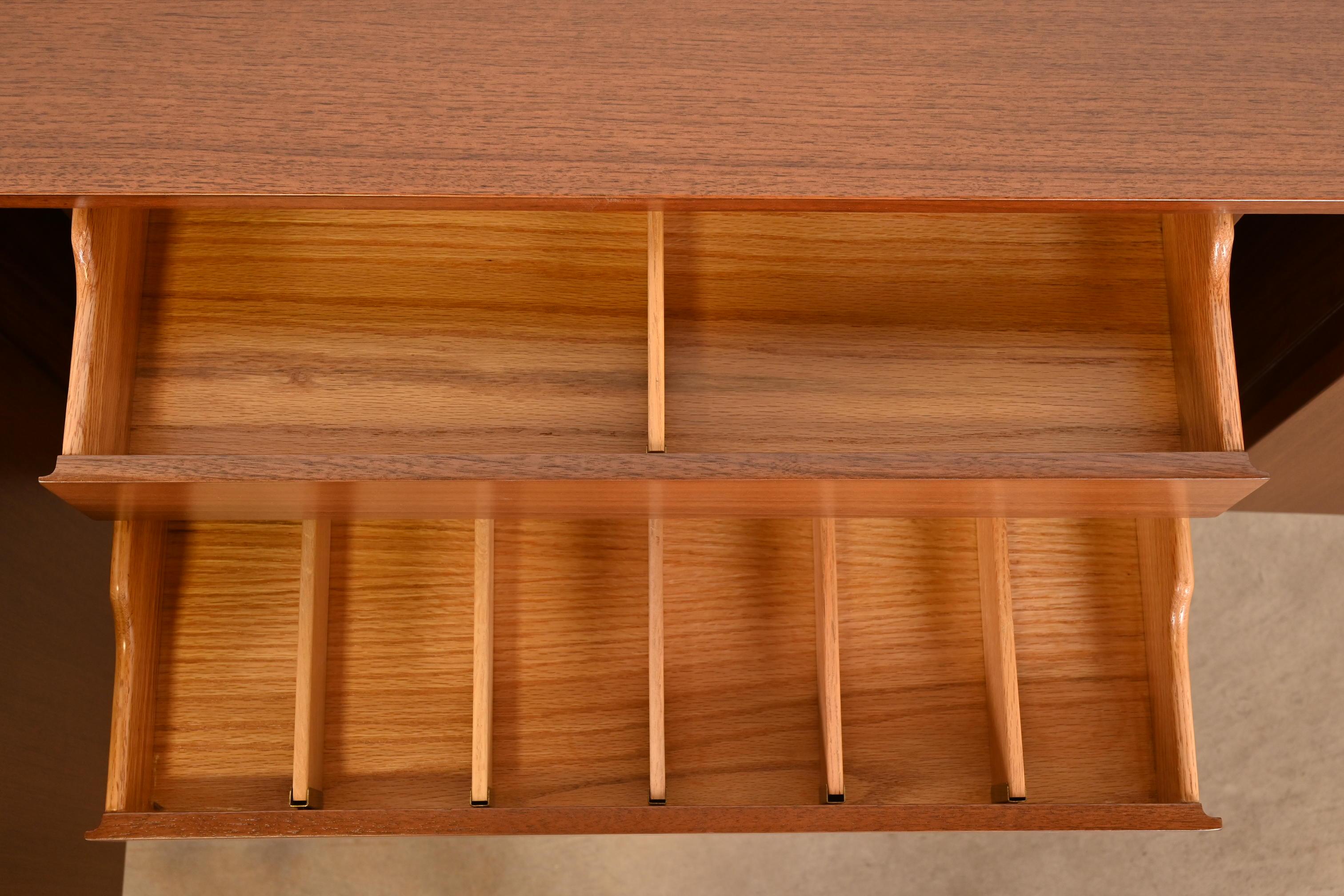 Kipp Stewart for Calvin Furniture Mid-Century Sideboard Credenza, Refinished For Sale 1