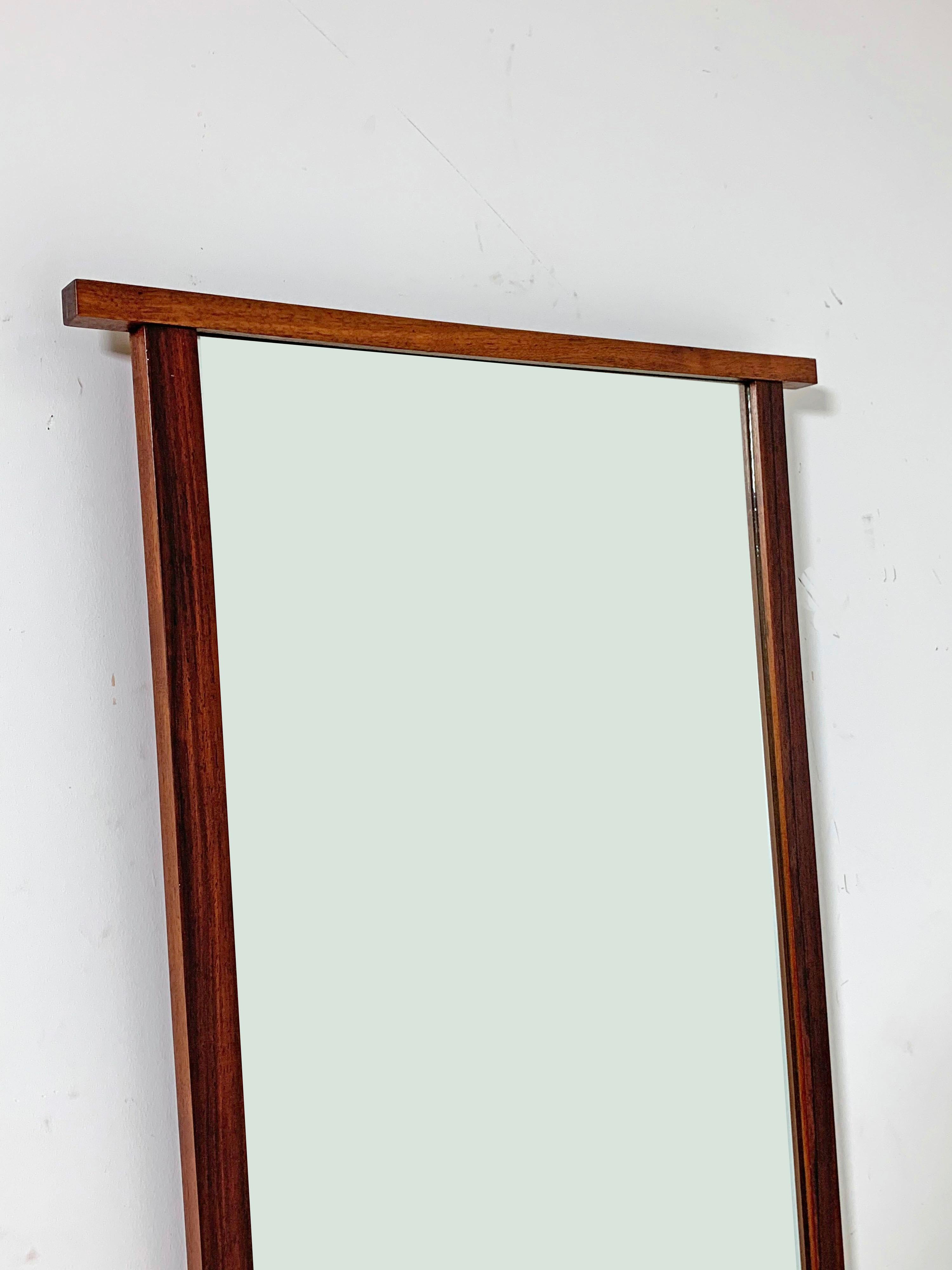 Mid-Century Modern Kipp Stewart for Calvin Furniture Wall Mirror, circa 1950s