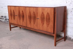 Kipp Stewart for Calvin Furniture Walnut and Rosewood Sideboard Credenza