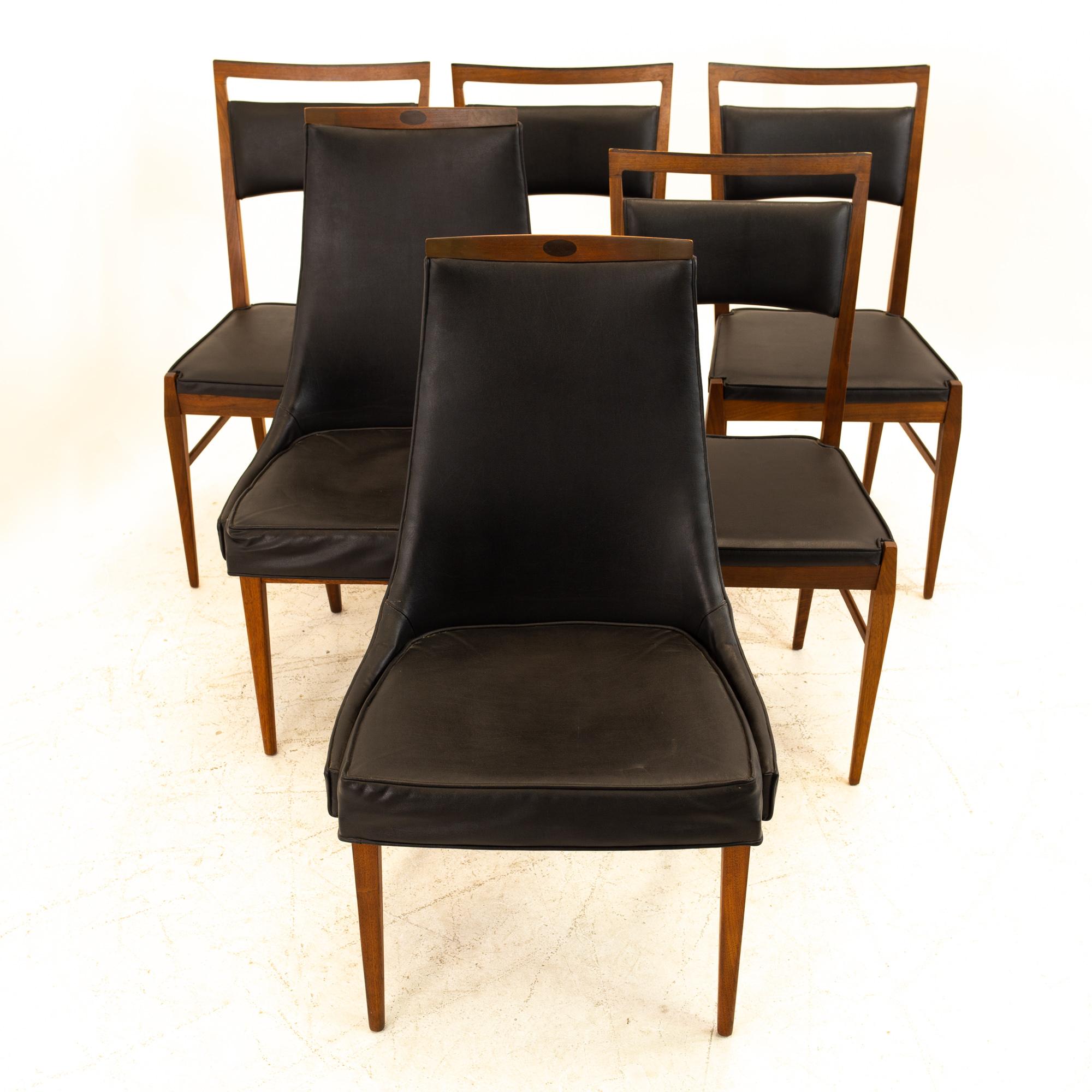 Mid-Century Modern Kipp Stewart for Calvin Mid Century Dining Chairs, Set of 6
