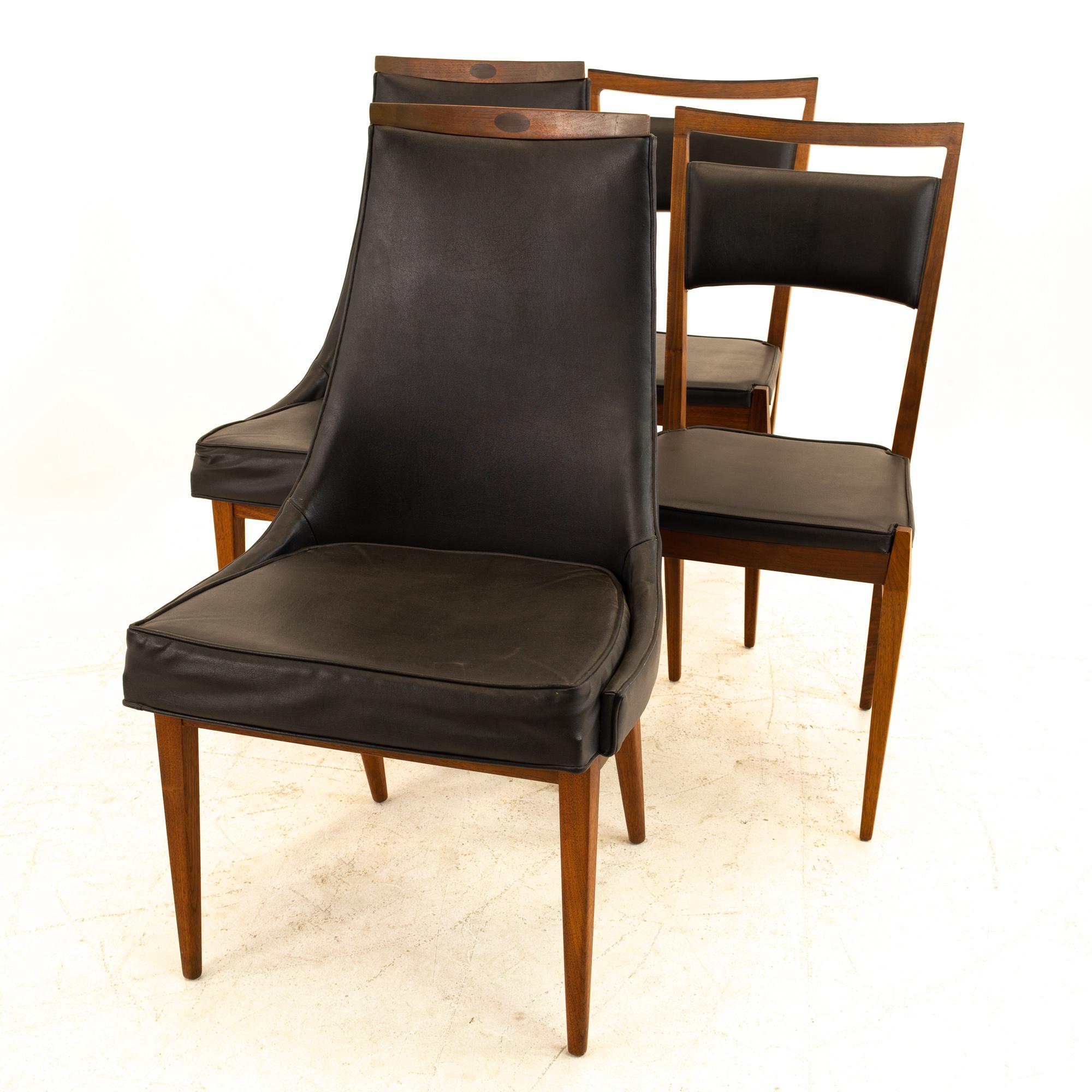 Kipp Stewart for Calvin Mid Century Dining Chairs, Set of 6 In Good Condition In Countryside, IL