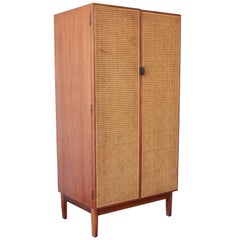 Kipp Stewart for Calvin Mid-Century Modern Walnut and Cane Lingerie Chest